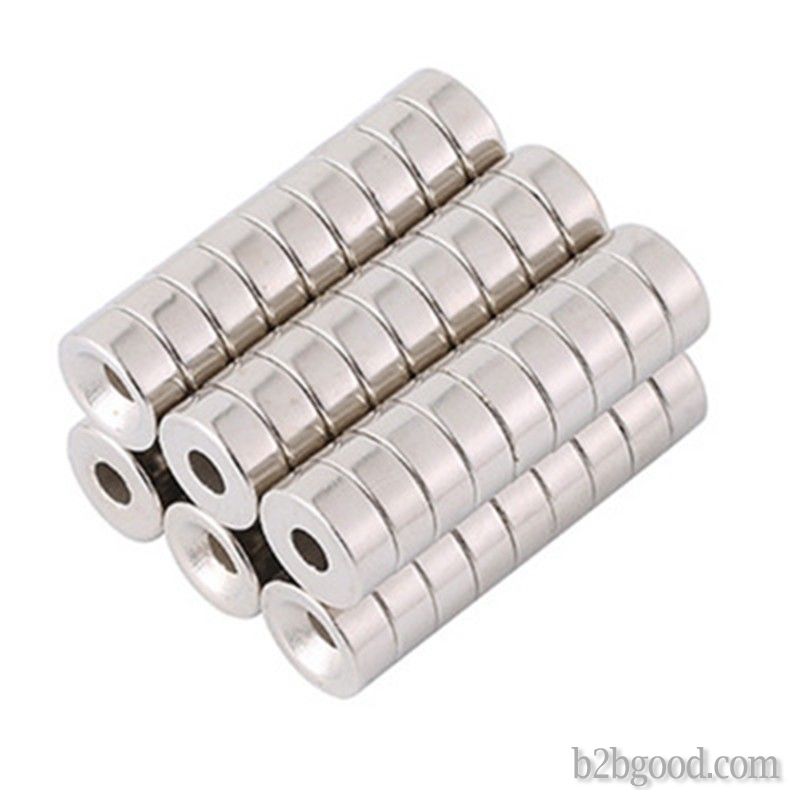 Nd-fe-b ring magnet magnetic ring strong magnetic disc circular small magnet manufacturer from stock