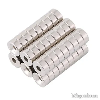 Nd-fe-b ring magnet magnetic ring strong magnetic disc circular small magnet manufacturer from stock