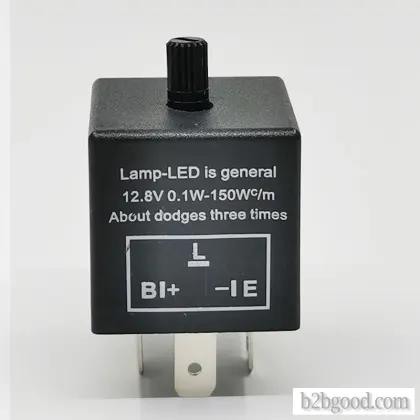 Pin auto flash relay CF13KT tunable for LED steering signal light tunable flash frequency