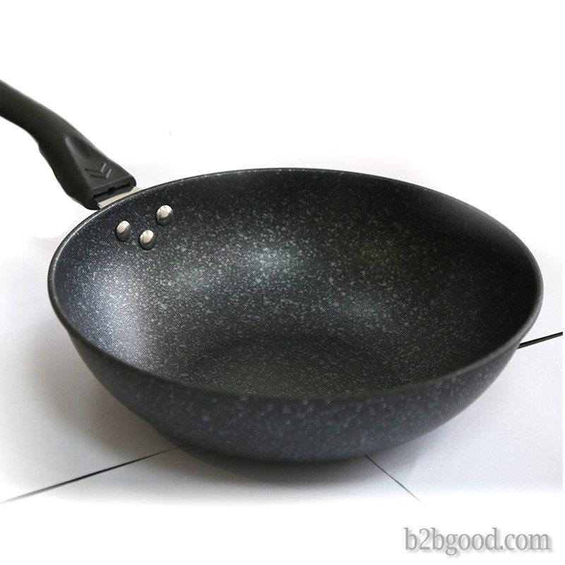 Maite stone frying pan non-stick iron pan multi-functional cooking induction cooker household gas co