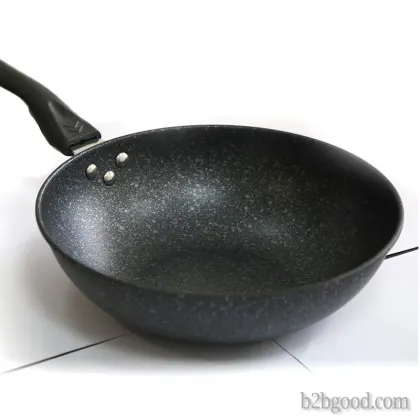 Maite stone frying pan non-stick iron pan multi-functional cooking induction cooker household gas co