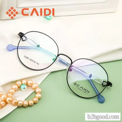 CAIDI CAIDI nearsightedness retro round frame to show face small without makeup artifact glasses fra