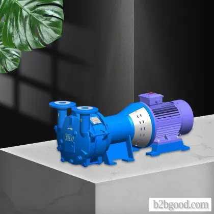Hydraulic ring vacuum pump with motor bracket design
