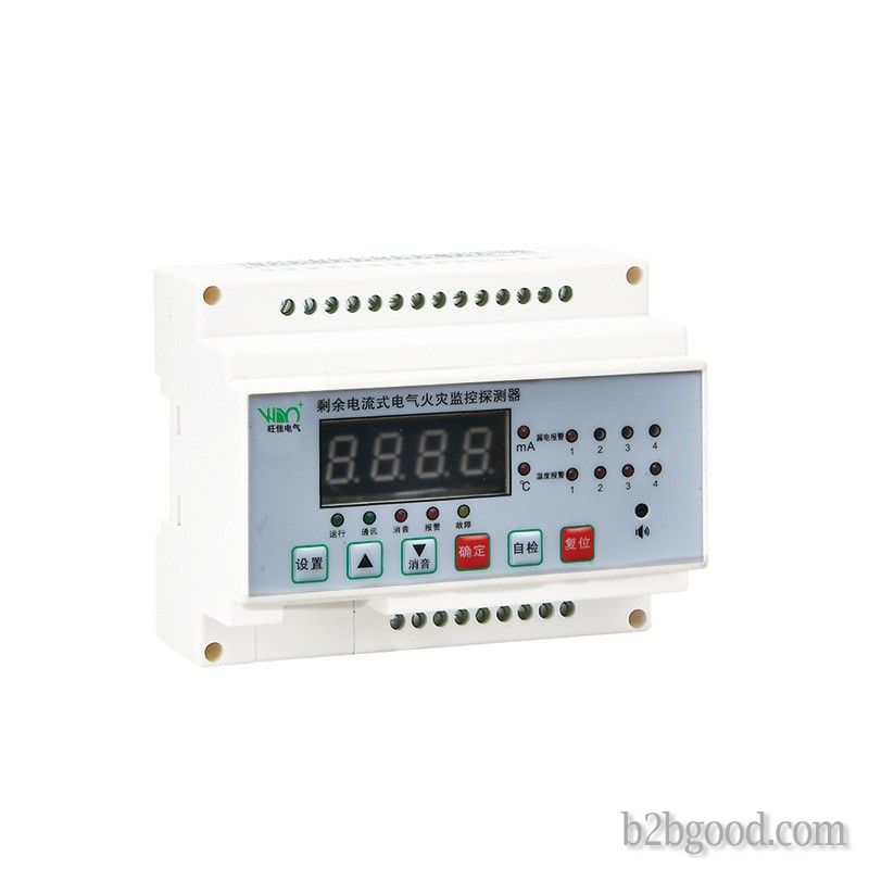 Residual current electrical fire monitoring detector