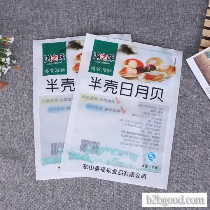 Custom plastic composite frozen frozen seafood vacuum packaging bags food grade material