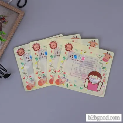 Manufacturers customized plastic composite children's mask packaging bags food grade material