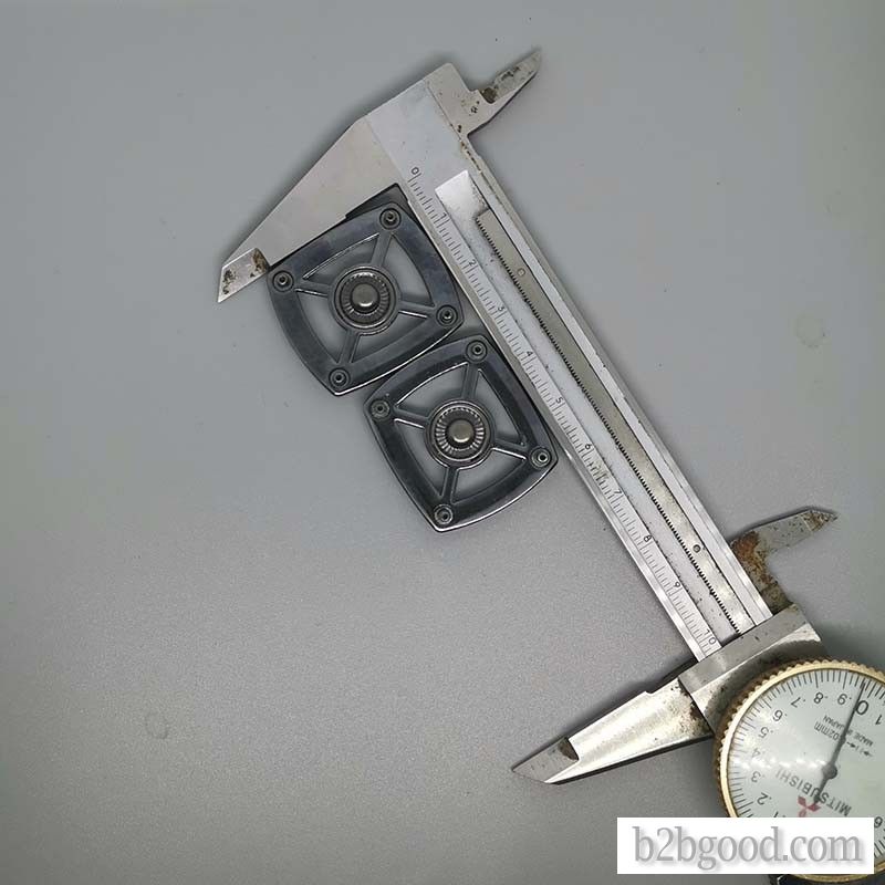 Square metal black button fine small fragrance wind coat accessories