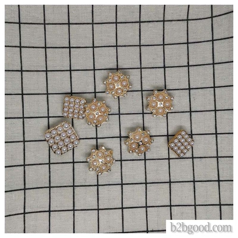 Pearl metal buttons fine small fragrance wind coat accessories