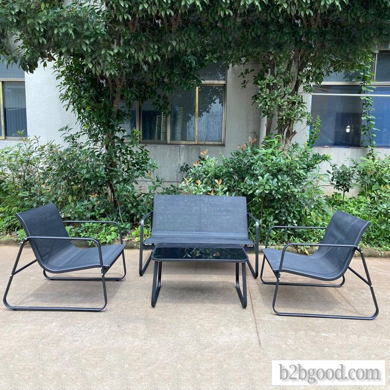 Outdoor Telin sofa combination of four balcony small family table and chair simple modern rocking ch