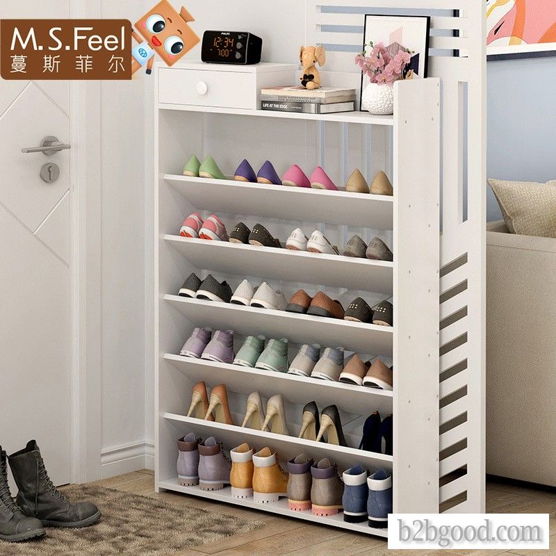 Shoe rack household doorway is narrow and small and simple modern 17cm porch economical and economic