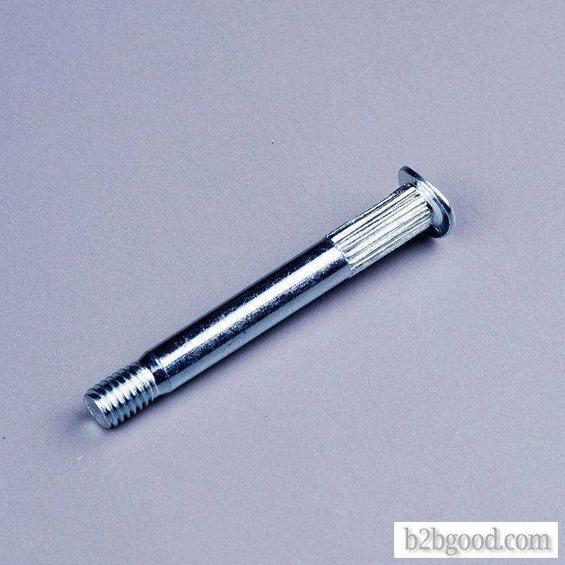Curved head bolt for walker
