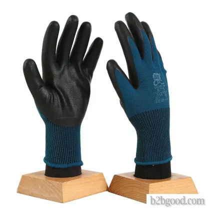 Touch screen nitrile ultrafine foaming wear-resistant gloves, anti-slip, oil resistant, comfortable