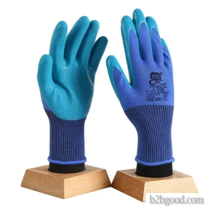 Latex embossed wear-resistant gloves, non-slip, wear-resistant, oil-resistant, labor protection glov