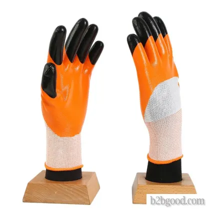 Dengsheng Jiading nitrile reinforced finger wear-resistant gloves, anti-slip, wear-resistant, oil-re