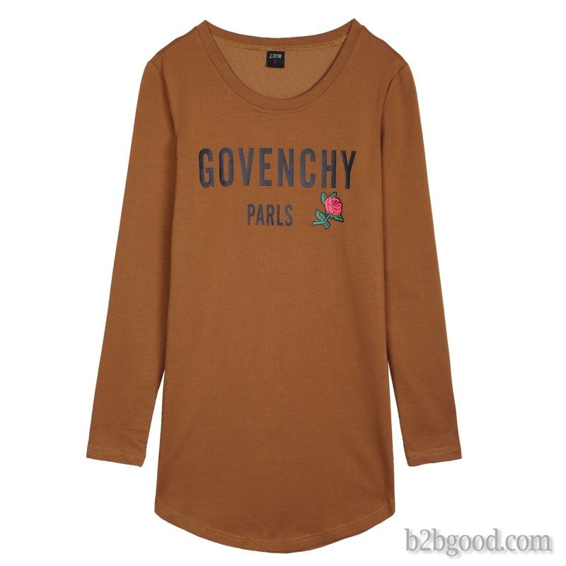 Women's mid-length T-shirts can be worn in autumn and winter