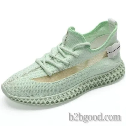 Letter chi flying knit sneaker women's shoes Breathable coconut shoes versatile fashion women&#