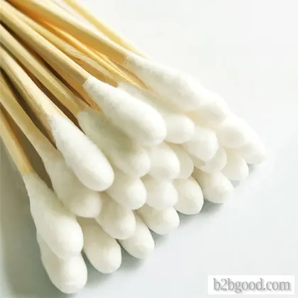 Add medical cotton swab single head wooden stick household disposable use disinfection wound skin cl