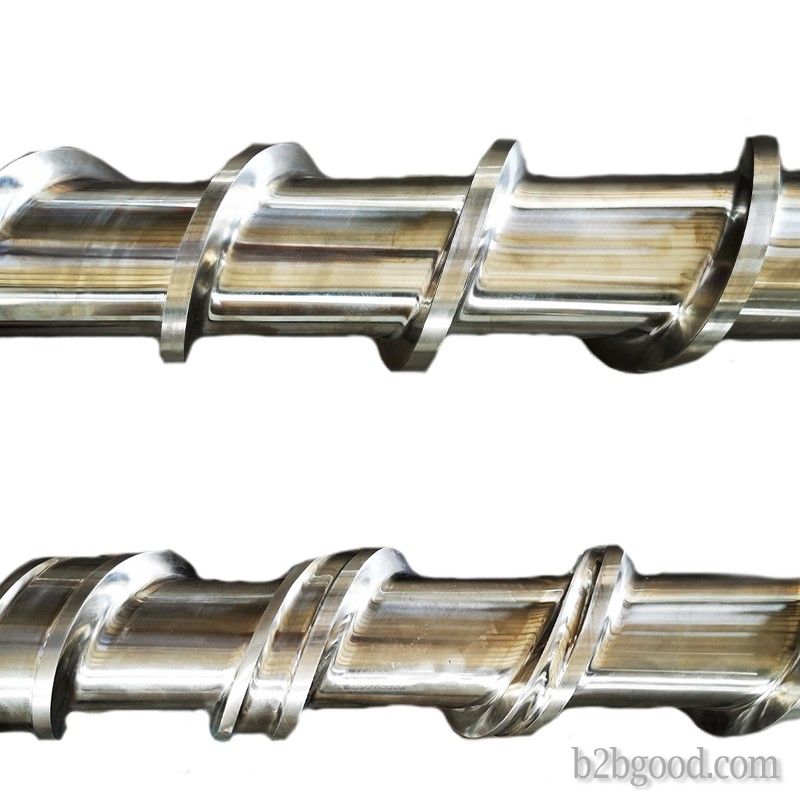 Flow film single screw barrel for plastics processing