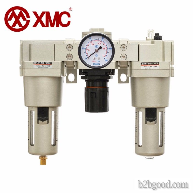 XMC AC5000-10 Compressed air filter regulator pneumatic water and oil separator with pressure gauge