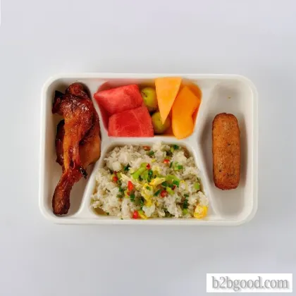 JM Camey's four-bar fast food bottom box contains 50 disposable tableware, which is environment