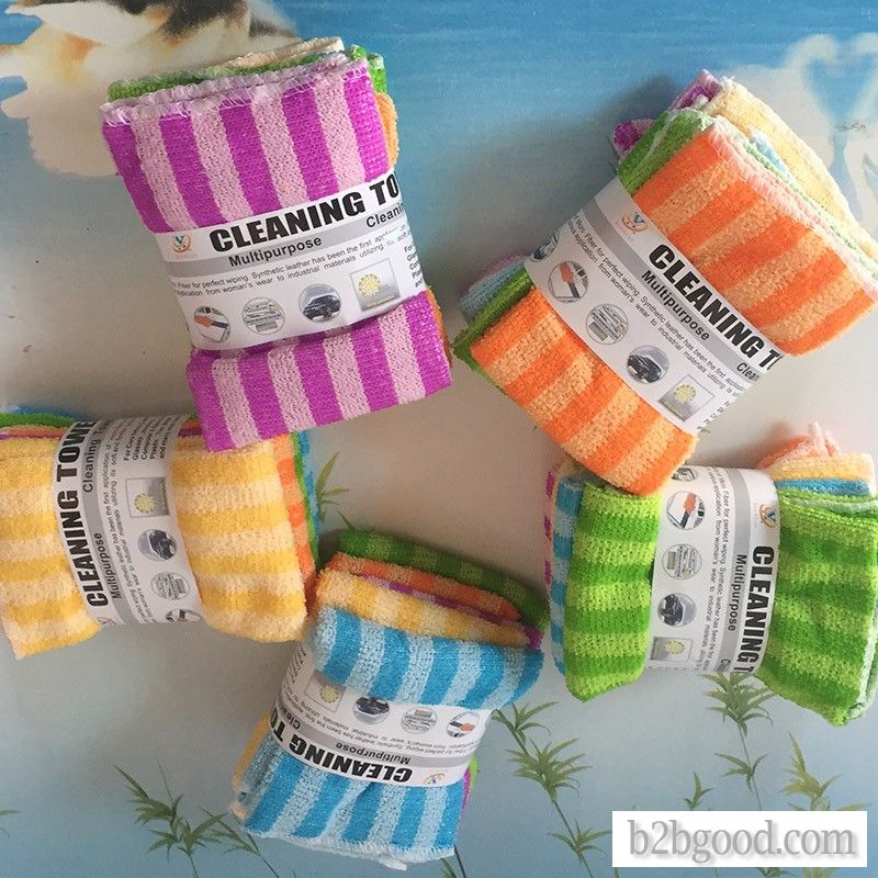 Dark and light color strip rag
