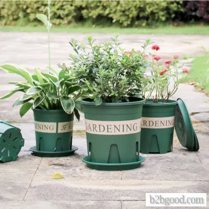 Taizhou Lijin root flowerpot not rot root rose clemency thickened gallon pot simple plastic flowerpo