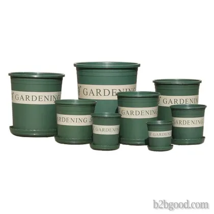 Taizhou Lijin thickened round plastic gallon pot green rose succulent small pot