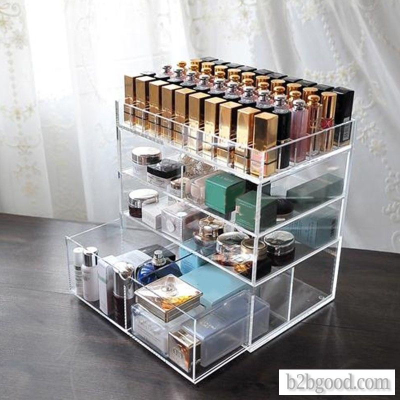LiMing storage box acrylic storage box cosmetics display rack