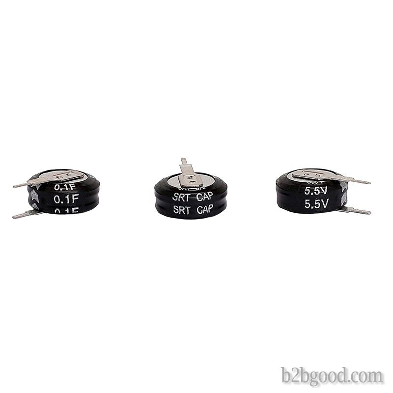 SiRuite Supercapacitor with low internal resistance and low leakage current 5.5V 0.1F V type /5.5V 0