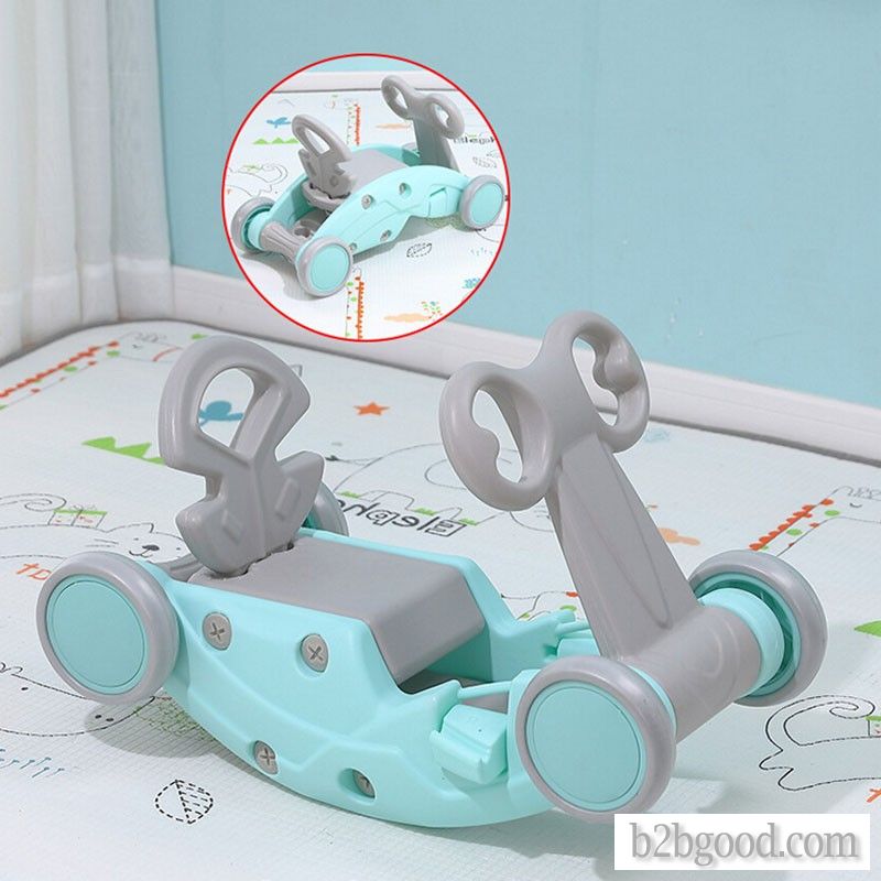 Veryhonor children multifunctional indoor sliding rocking horse and cradle car 2 in 1 children rocki