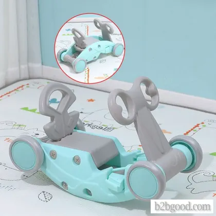 Veryhonor children multifunctional indoor sliding rocking horse and cradle car 2 in 1 children rocki