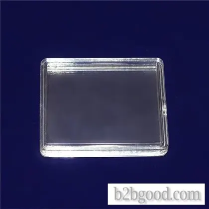 Nali square PS full transparent art gold bars and silver coins collection collection plastic display