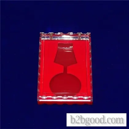 Gift 76*116 Crystal Commemorative Coin Gold and Silver Coin High Quality Business Gift Bag Box Plast