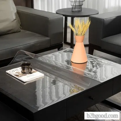 Guanglai star you tasteless transparent crystal plate soft glass tablecloth waterproof and oil proof