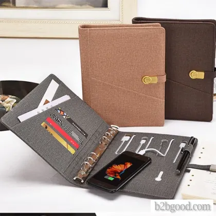 Hande this book A5 rechargeable notebook custom LOGO mobile power U disk Notepad multifunctional loo