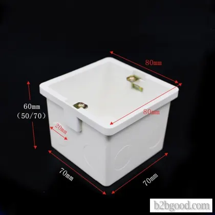 Jiangshan PVC junction box 86X60 hidden box electrical pipe fittings manufacturers direct home decor