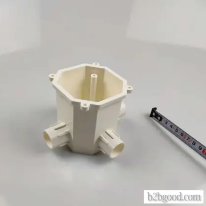 Jiangshan 7cm quad octagonal high deep octagonal commander box PVC electrical accessories pipe fitti