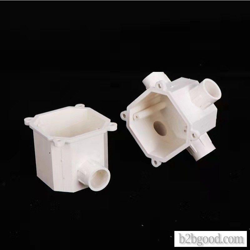 Jiangshan embedded 7cm binomial high octagonal commander box PVC electrical accessories pipe fitting