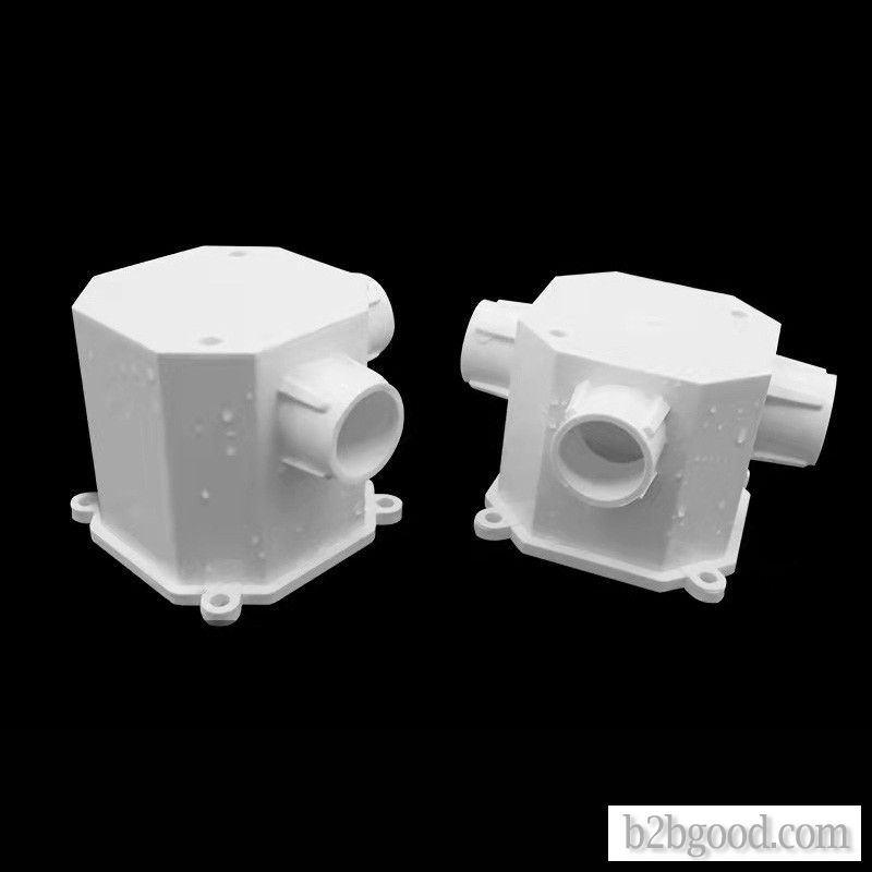 Jiangshan embedded 7cm one fork high depth octagonal commander box PVC electrical fittings 200 pipe