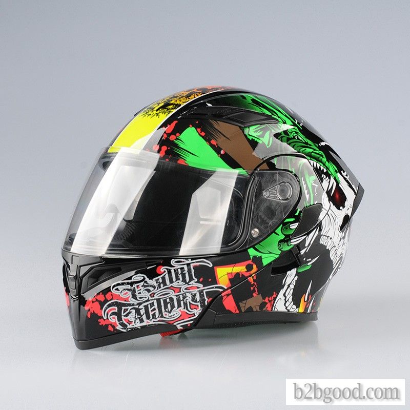 DEFE safety helmet, dual mirror uncovering helmet motorcycle helmet, moped occupant safety helmet sh