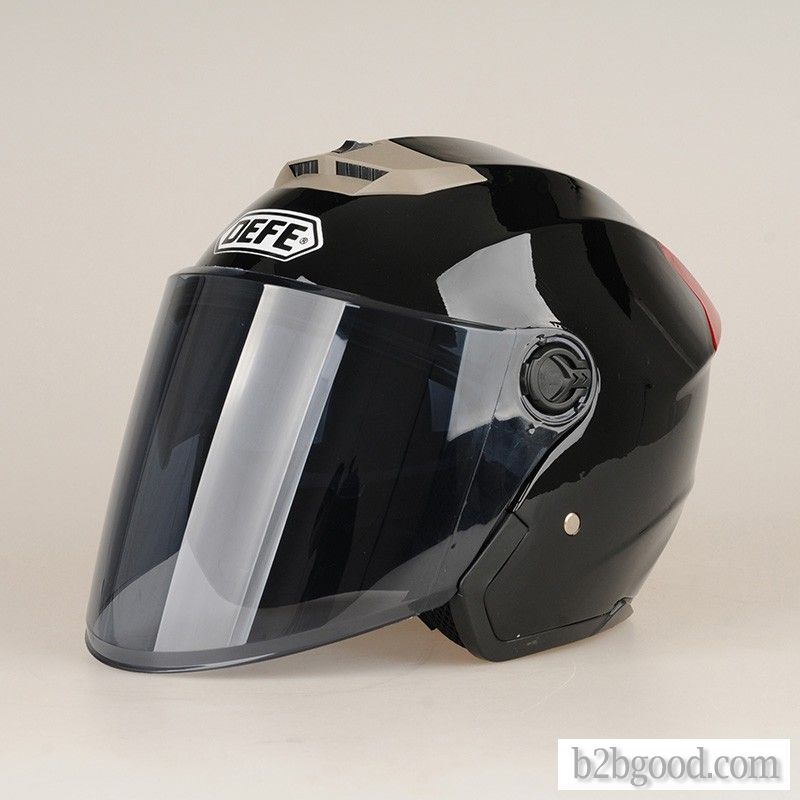 DEFE safety helmet motorcycle helmet, moped occupant safety helmet shell ABS and lens PC safety fash