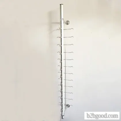 Aluminum alloy wall hanging wall sunglasses sunglasses display stand with lock bar glasses shelf dis