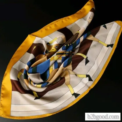 YITUSE silk small square scarf mulberry silk crepe satin multifunctional spring and winter style all