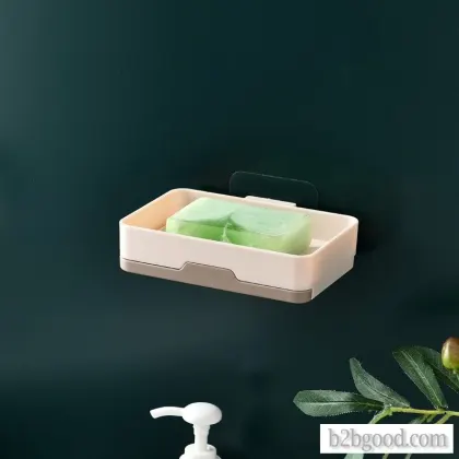 Soap box shelf waterproof creative toilet no-punch soap box shelf household sucker wall-mounted soap