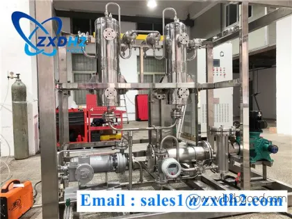 Produce  Hydrogen by using water electrolysis equipment