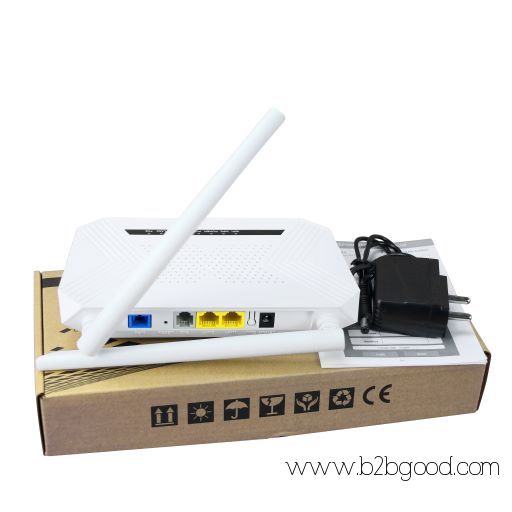 FTTH Fiber Optic Network Router 1GE+1FE+WIFI+1POTS Dual Pon Port XPON GEPON EPON GPON ONU