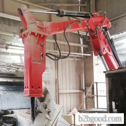 Pedestal Bom Rock Breaker System ломает булдеры в Jaw Crusher