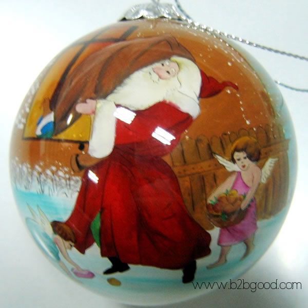 China Inside Painted Glass Christmas Balls