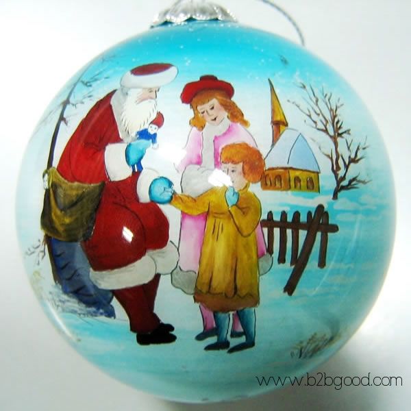 China Inside Painted Glass Christmas Balls