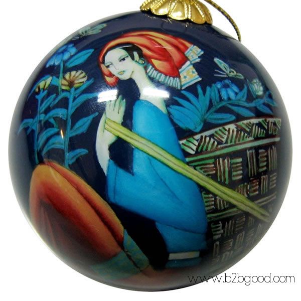 China Inside Painted Glass Christmas Balls